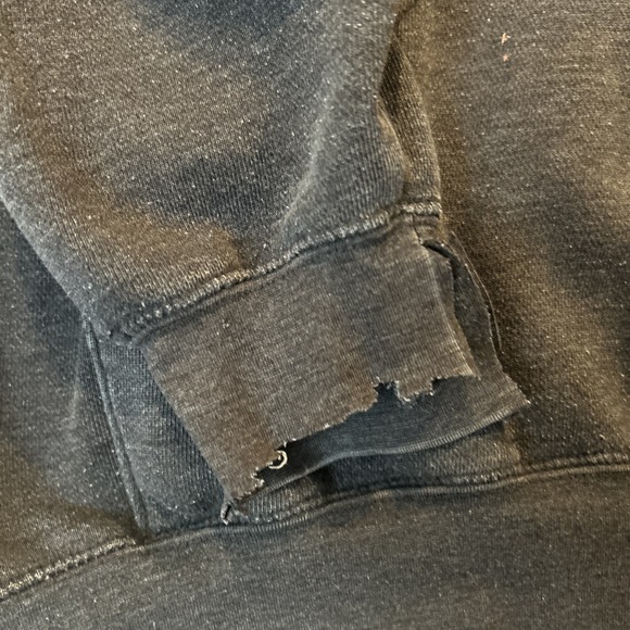 Vtg Orange County Chopper Hoodie Mens Medium Large Faded Black Distressed Y2K - Picture 6 of 10